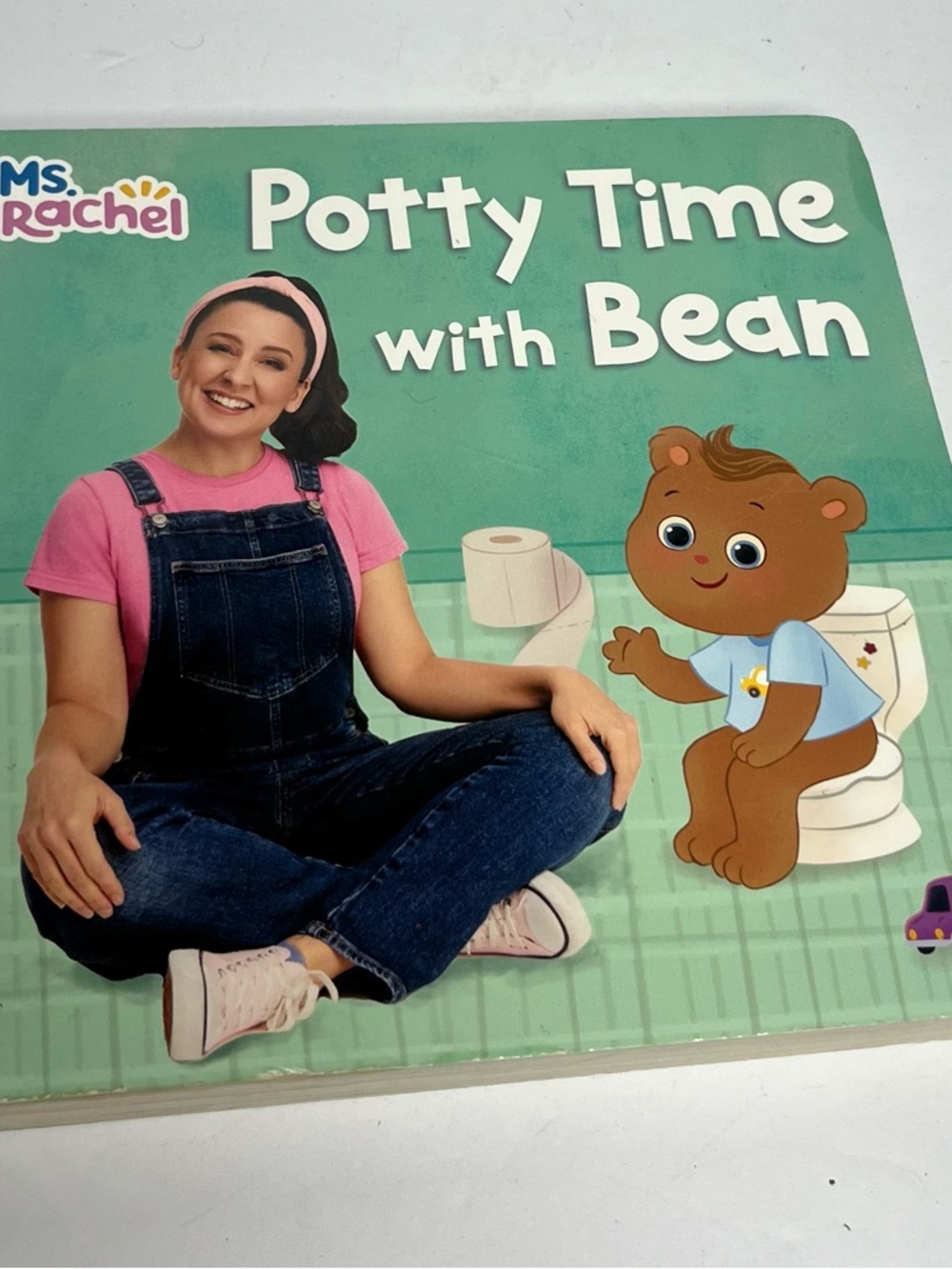 Ms. Rachel Potty Time with Bean - Pink & Green Kids Book